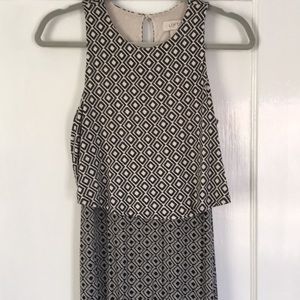 Loft maxi dress with floating top